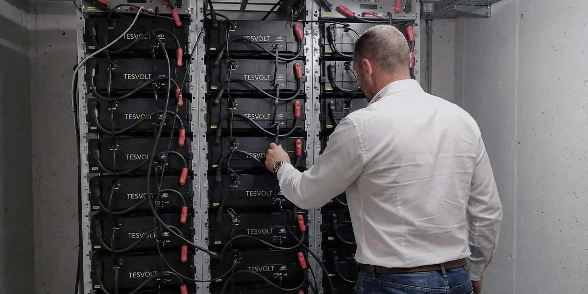Energie-Arealnetz Urbach – TESVOLT Batteriespeicher